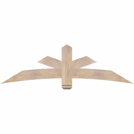Ekena Millwork Alberta Smooth Timber Gable Bracket, Douglas Fir, 72"W x 21"H x 3 1/2"D x 5 1/2"F, 7/12 Pitch GBW072X21X0406ALB00SDF